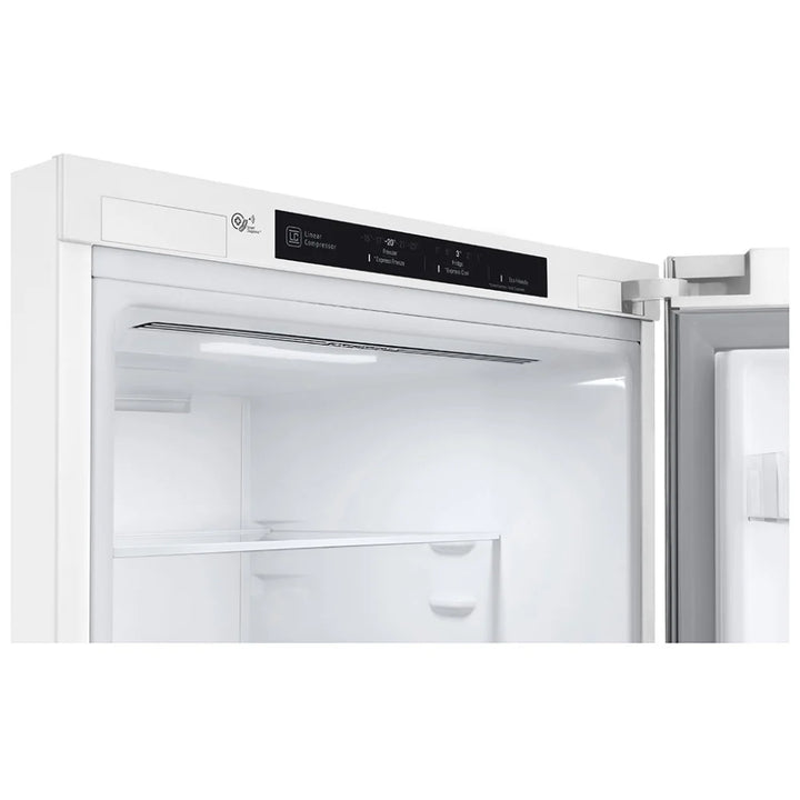 LG LBNC12231W Bottom Freezer Counter Depth Refrigerator, 24 inch Width, Counter Depth, ENERGY STAR Certified, 11.9 cu. ft. Capacity, White colour, DoorCooling+, Multi-Air Flow™, SmartDiagnosis™