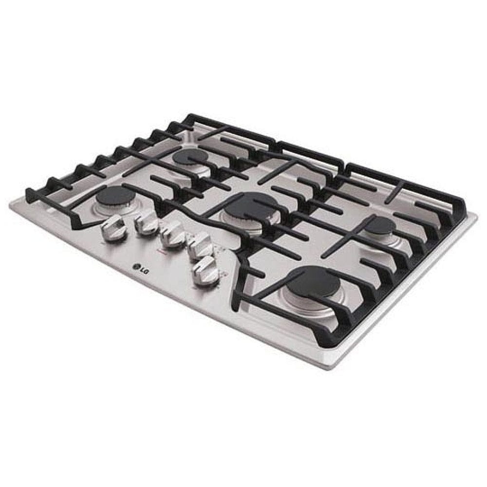 LG LCG3011ST Gas Cooktop, 30 inch Exterior Width, Gas, 5 Burners, Stainless Steel colour SuperBoilâ„¢ 17,000 BTU burner
