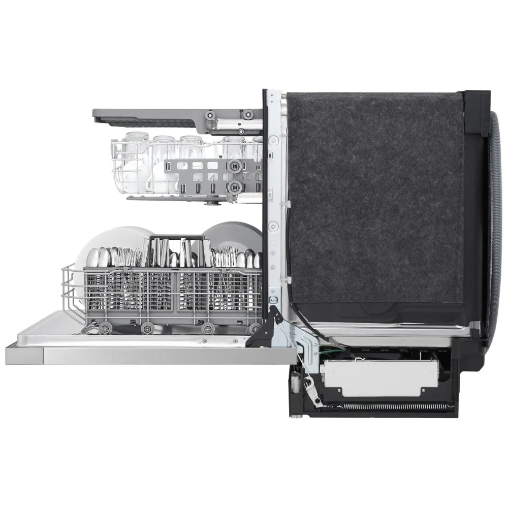LG LDFC3532S Dishwasher, 24 inch Exterior Width, 50 dB Decibel Level, Stainless Steel (Interior), 5 Wash Cycles, 15 Capacity (Place Settings), Stainless Steel colour