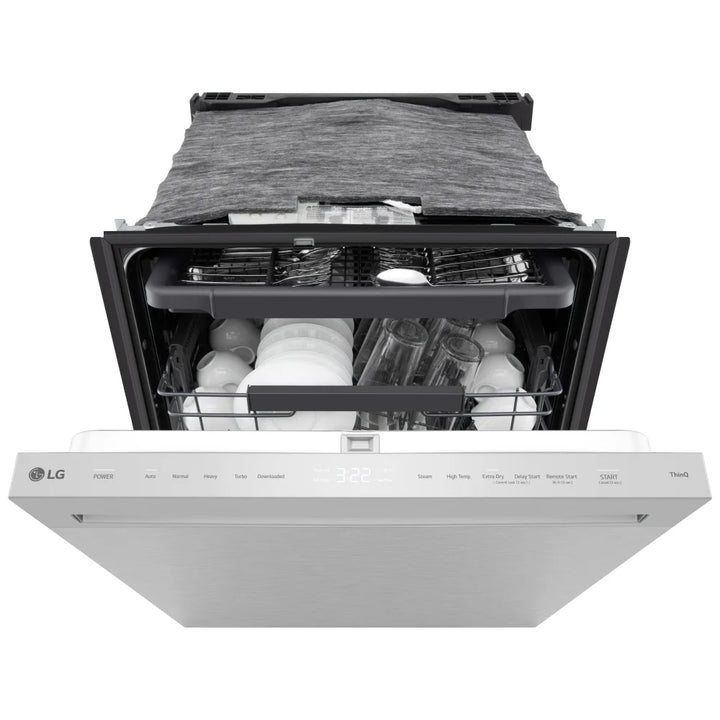 LG LDNPQ44S Dishwasher, 24 inch Exterior Width, 46 dB Decibel Level, Fully Integrated, Stainless Interior, 5 Wash Cycles, 16 Capacity