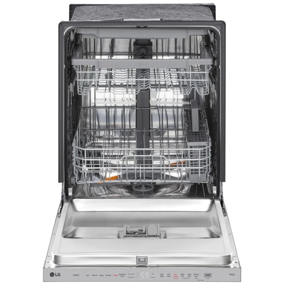 LG LDPH5554S Dishwasher, 24 inch Exterior Width, 46 dB Decibel Level, 9 Wash Cycles, 15 Capacity (Place Settings), Wifi Enabled, Stainless Steel colour