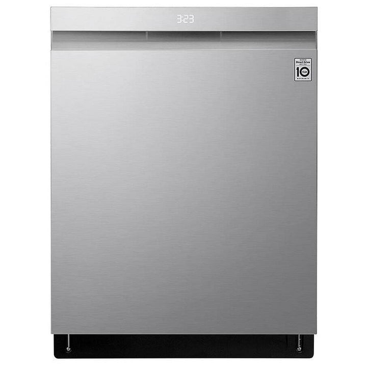 LG LDPS6762S Dishwasher, 24" Exterior Width, 44 dB Decibel Level, Fully Integrated, Stainless Steel (Interior), 10 Wash Cycles, 15 Capacity (Place Settings), 3 Loading Racks, Wifi Enabled, Stainless Steel color Glide Rail, True Steam