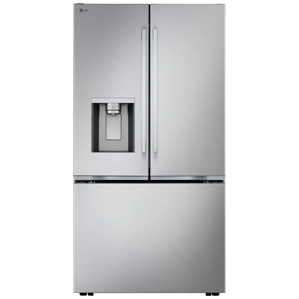 LG LF24Z6530S Bottom Freezer Counter Depth French Door Refrigerator, 36 inch, 23.7 cu. ft. , Water Dispenser (Exterior), Ice Dispenser (Thru Door), ENERGY STAR Certified, Stainless Steel colour, Counter-Depth MAX™ , Craft Ice™, Zero Clearance™