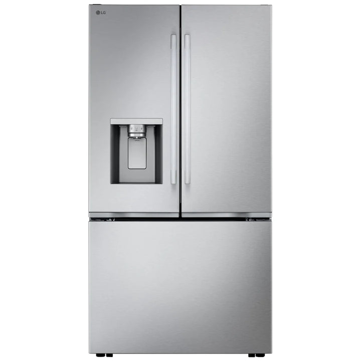 LG LF24Z6530S Bottom Freezer Counter Depth French Door Refrigerator, 36 inch, 23.7 cu. ft. , Water Dispenser (Exterior), Ice Dispenser (Thru Door), ENERGY STAR Certified, Stainless Steel colour, Counter-Depth MAX™ , Craft Ice™, Zero Clearance™
