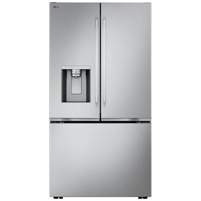 LG LF24Z6530S Bottom Freezer Counter Depth French Door Refrigerator, 36 inch, 23.7 cu. ft. , Water Dispenser (Exterior), Ice Dispenser (Thru Door), ENERGY STAR Certified, Stainless Steel colour, Counter-Depth MAX™ , Craft Ice™, Zero Clearance™