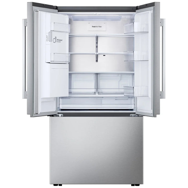LG LF24Z6530S Bottom Freezer Counter Depth French Door Refrigerator, 36 inch, 23.7 cu. ft. , Water Dispenser (Exterior), Ice Dispenser (Thru Door), ENERGY STAR Certified, Stainless Steel colour, Counter-Depth MAX™ , Craft Ice™, Zero Clearance™