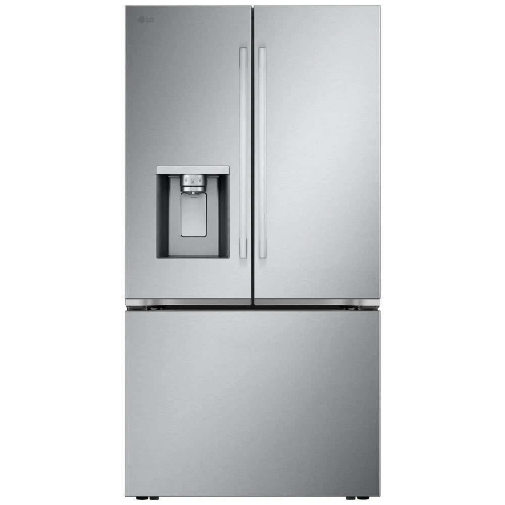 LG LF31WSH63S French Door Refrigerator, 36 inch Width, 31 cu. ft. Capacity, Water Dispenser (Exterior), Ice Dispenser (Thru Door), ENERGY STAR Certified, Stainless Steel colour, DoorCooling+, IcePlus™, Slim SpacePlus ® Ice System, SmartDiagnosis
