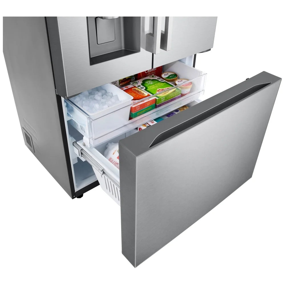 LG LF31WSH63S French Door Refrigerator, 36 inch Width, 31 cu. ft. Capacity, Water Dispenser (Exterior), Ice Dispenser (Thru Door), ENERGY STAR Certified, Stainless Steel colour, DoorCooling+, IcePlus™, Slim SpacePlus ® Ice System, SmartDiagnosis