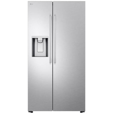 LG LL27T3530S Side by Side Refrigerator, 36 inch Width, Ice Dispenser (Thru Door), Water Dispenser (Exterior), 27 cu. ft. Capacity, ENERGY STAR Certified, Stainless Steel colour, Craft Ice™, Slim SpacePlus ® Ice System, ThinQ® Technology