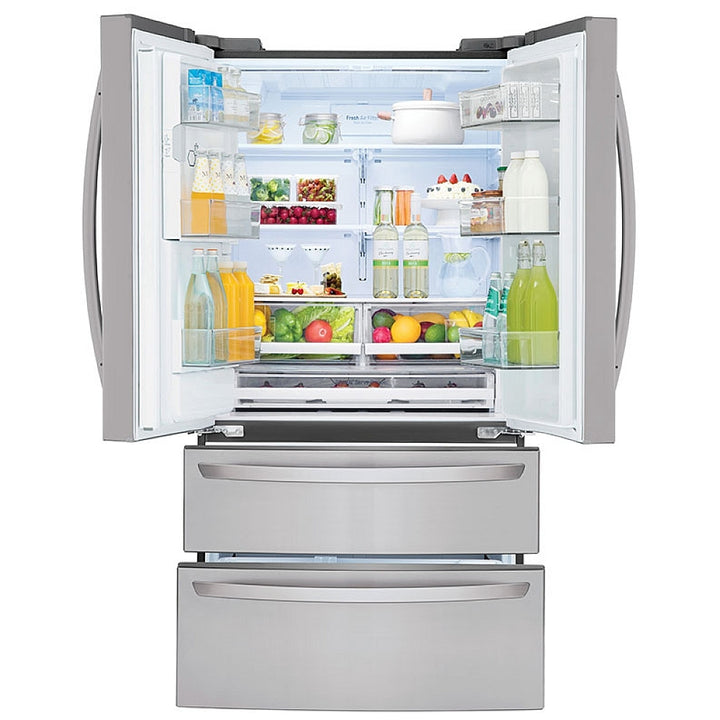 LG LMXS28626S French Door Refrigerator, 36 inch Width, ENERGY STAR Certified, 28.0 cu. ft. Capacity, Stainless Steel color
