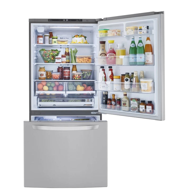 LG Bottom 33" Freezer Refrigerator,  ENERGY STAR Certified, 26 cu ft cu. ft., Stainless Steel (LRDCS2603S)