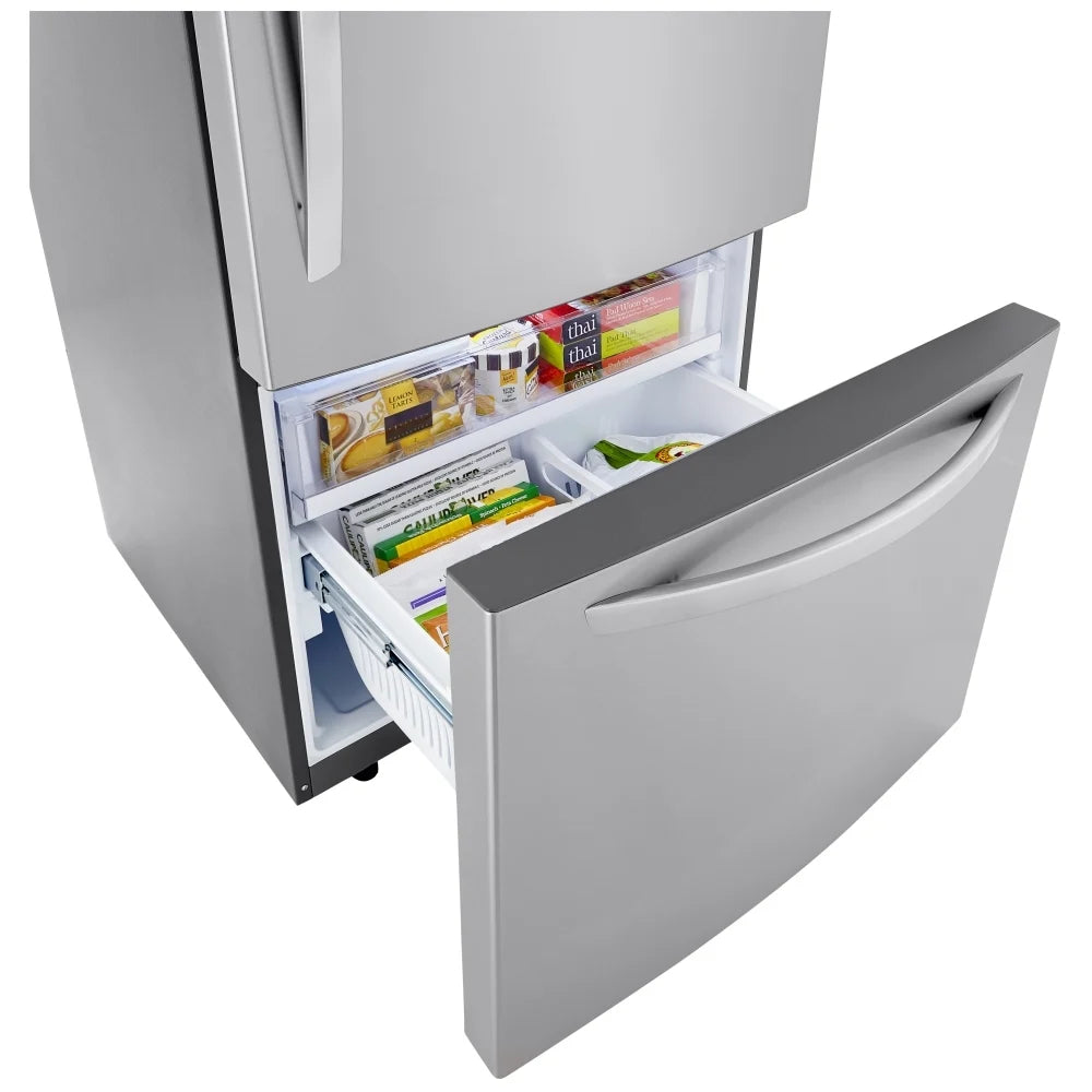 LG Bottom 33" Freezer Refrigerator,  ENERGY STAR Certified, 26 cu ft cu. ft., Stainless Steel (LRDCS2603S)