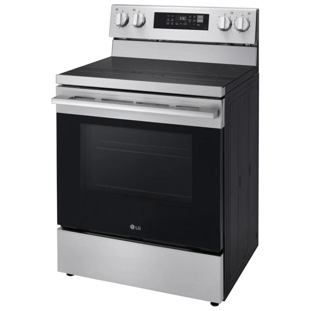 LG LREN6323YE Electric Range, 6.3 cu. ft. Capacity, 30 inch , Convection, 5 Burners, Storage Drawer, Air Fry, Self Clean, 3,200 Watts Highest Burner Element,  Easy Clean®, Pro bake Convection®