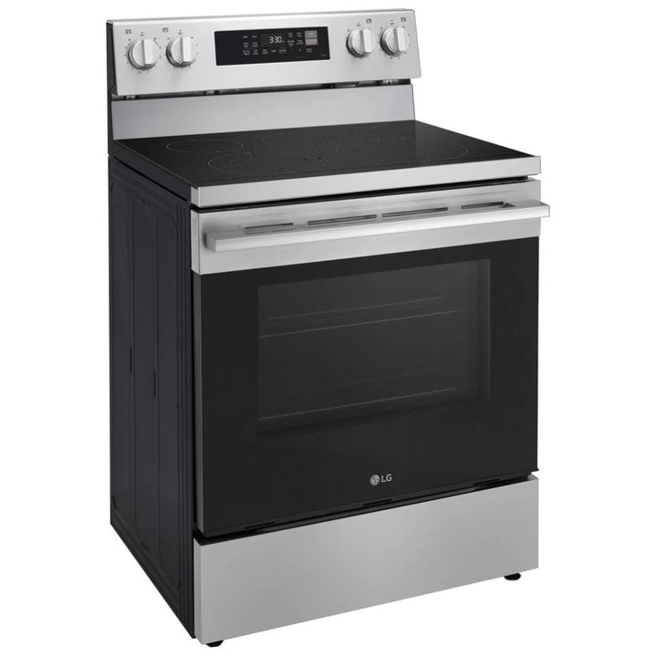 LG LREN6323YE Electric Range, 6.3 cu. ft. Capacity, 30 inch , Convection, 5 Burners, Storage Drawer, Air Fry, Self Clean, 3,200 Watts Highest Burner Element,  Easy Clean®, Pro bake Convection®