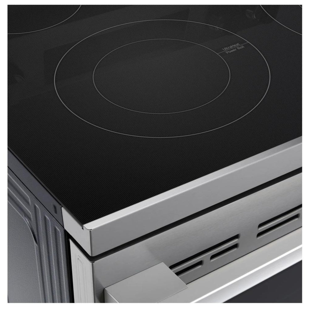 LG LREN6323YE Electric Range, 6.3 cu. ft. Capacity, 30 inch , Convection, 5 Burners, Storage Drawer, Air Fry, Self Clean, 3,200 Watts Highest Burner Element,  Easy Clean®, Pro bake Convection®