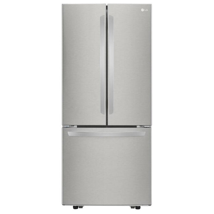 LG LRFNS2200S 30" French Door Refrigerator, 21.8 cu. ft., Stainless Steel. Smart Cooling®, Multi-Air Flow™, Glide N’ Serve™ drawer, SpillProtector™ shelves, ENERGY STAR®. Optional ice maker (special order).