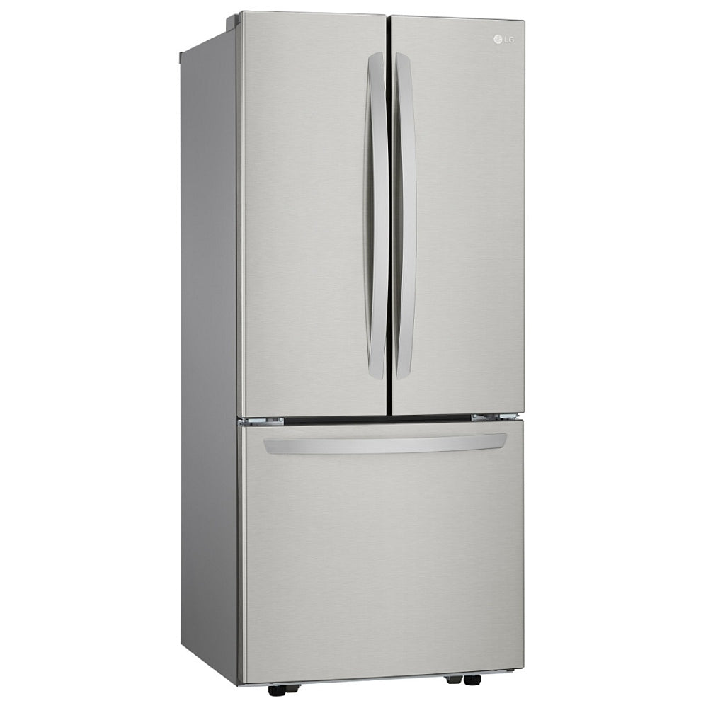 LG LRFNS2200S 30" French Door Refrigerator, 21.8 cu. ft., Stainless Steel. Smart Cooling®, Multi-Air Flow™, Glide N’ Serve™ drawer, SpillProtector™ shelves, ENERGY STAR®. Optional ice maker (special order).