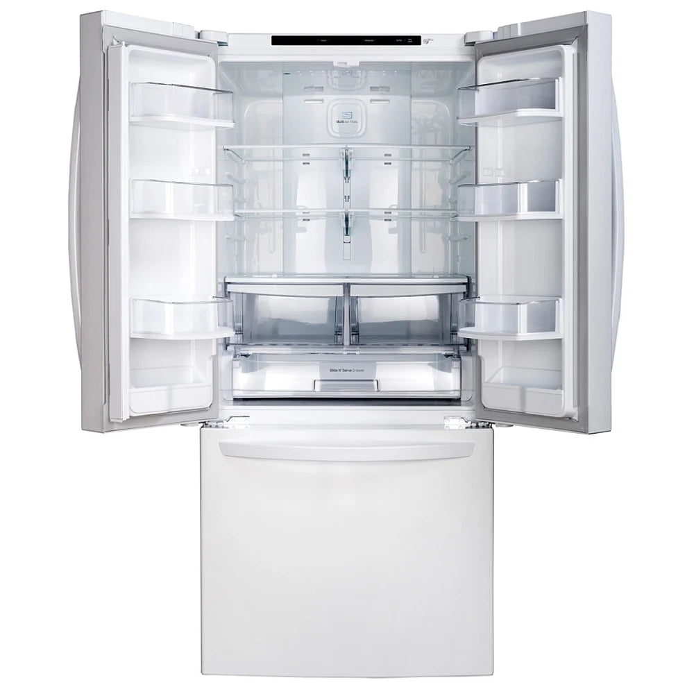 LG LRFNS2200W French Door Refrigerator, 30 inch Width, 21.8 cu. ft. Capacity, Optional Ice Maker (Special Order), ENERGY STAR