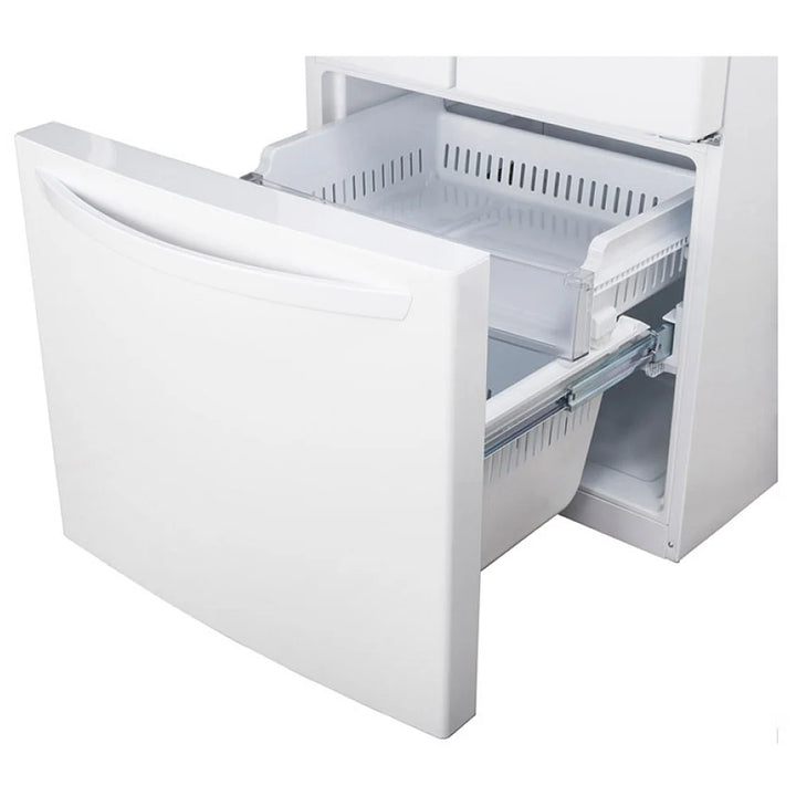 LG LRFNS2200W French Door Refrigerator, 30 inch Width, 21.8 cu. ft. Capacity, Optional Ice Maker (Special Order), ENERGY STAR