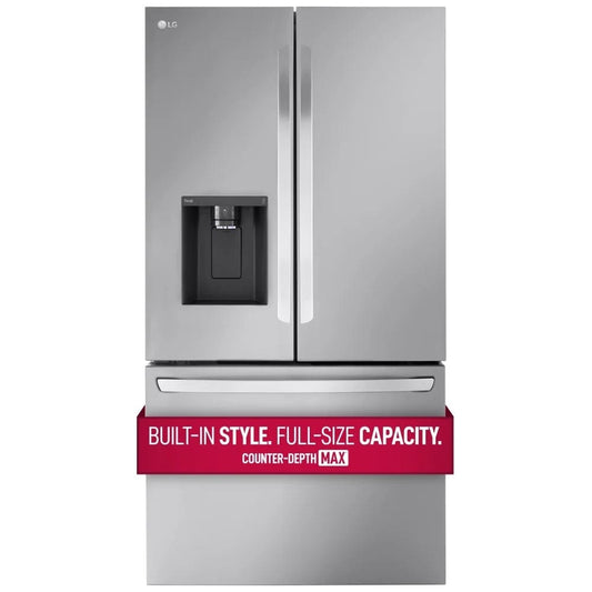 36" LG 26 Cu. Ft. Smart Counter-Depth MAX Refrigerator with Dual Ice Makers - LRFXC2606S