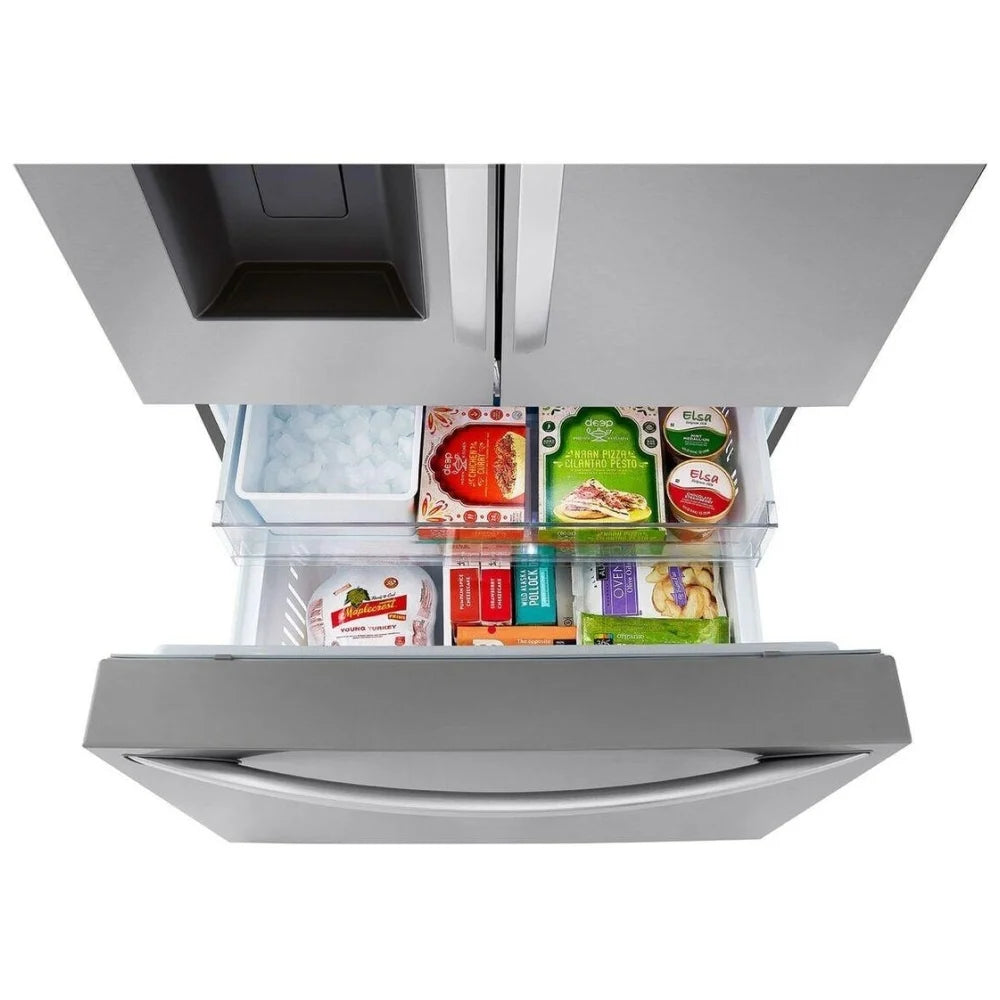 LG LRFXS3106S Bottom Freezer French Door Refrigerator, 36 inch Width, 31 cu. ft, Standard-Depth MAX™, Dual Ice Maker
