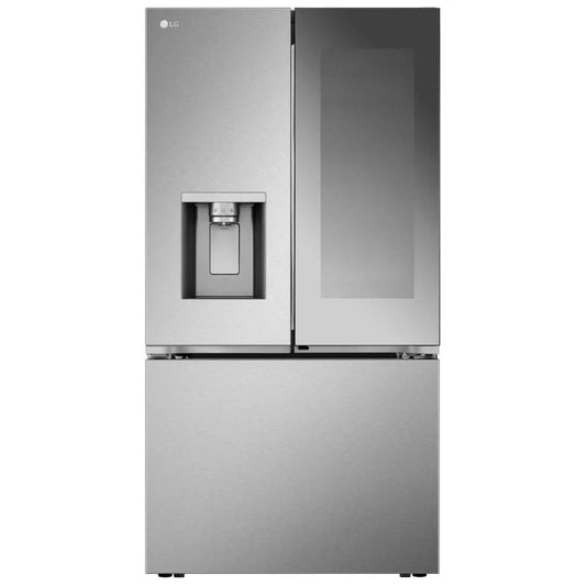 LG LRYKS3106S French Door Refrigerator, 36 inch Width, ENERGY STAR Certified, 31 cu. ft. Capacity, Stainless Steel colour Cool Guard, Door Cooling+, LG InstaView mirror, Door-in-Door, UVnano, Craft Ice, Dual Ice Maker- Mirror and See through with Tapping