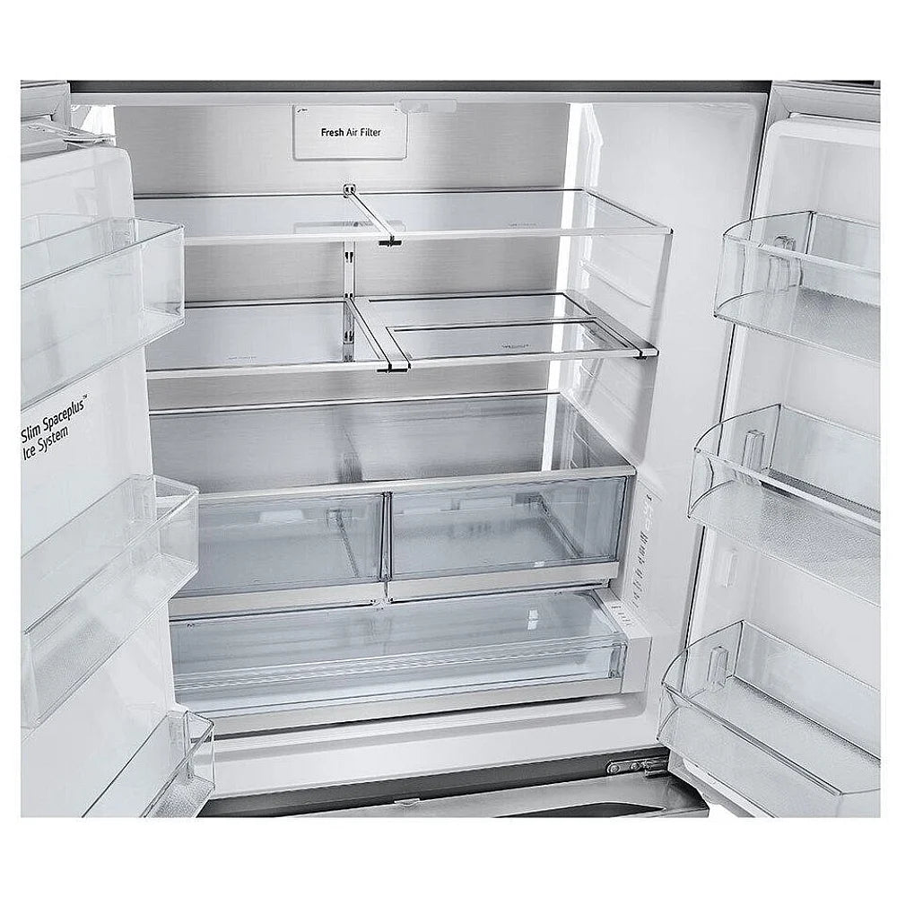 LG LRYXC2606S Counter Depth French Door Refrigerator, 36 inch Width, 26 cu. ft. Capacity, Counter Depth, Water Dispenser (Exterior), Ice Dispenser (Thru Door), ENERGY STAR Certified, Stainless Steel colour