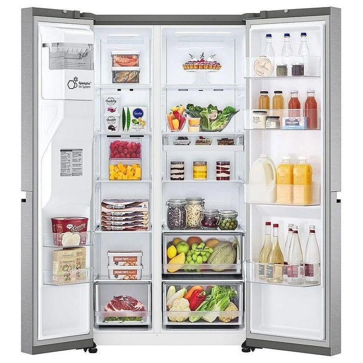 LG 36 in. 23 cu. ft. Counter Depth Side by Side Refrigerator with Door Cooling+ 1771547 / LS23C4000V