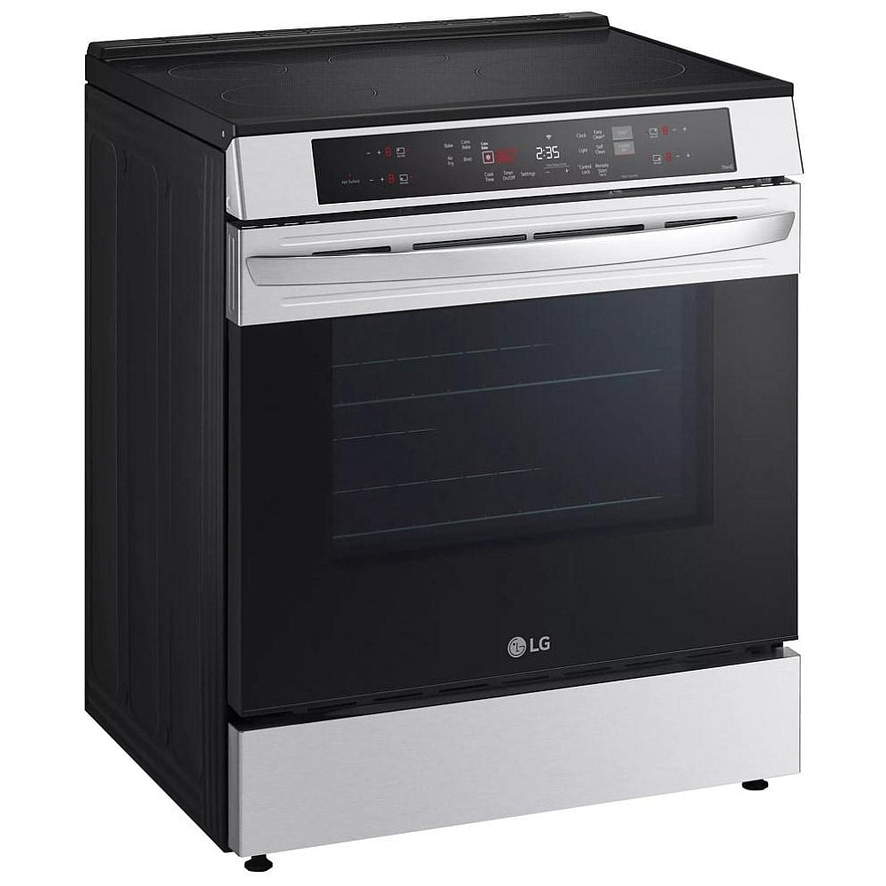 LG Studio LSIS6338F Induction Range, 6.3 cu. ft. Capacity, 30 inch Exterior Width, True Convection, 5 Burners Self Clean, 4,300 W Highest Element, Stainless Steel colour, SmartDiagnosis™, ThinQ Care™ Gliding Extension Rack