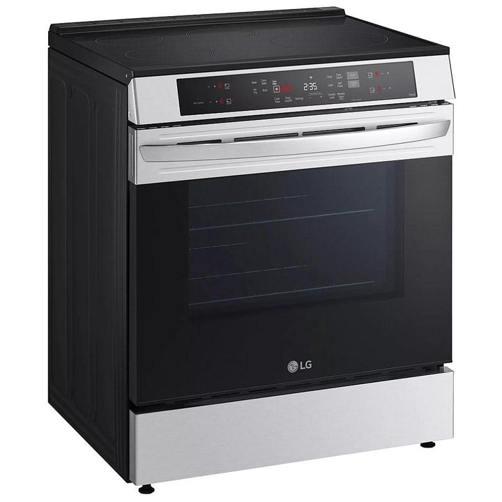 LG Studio LSIS6338F Induction Range, 6.3 cu. ft. Capacity, 30 inch Exterior Width, True Convection, 5 Burners Self Clean, 4,300 W Highest Element, Stainless Steel colour, SmartDiagnosis™, ThinQ Care™ Gliding Extension Rack