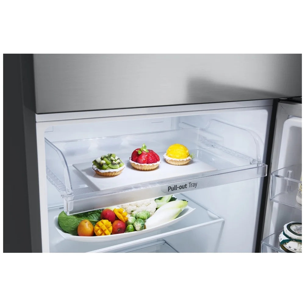 LG Electronics 28-inch W 13 cu.ft. Compact Top Freezer Refrigerator in Platinum Silver, Counter Depth - ENERGY STAR® (LT13C2000V)