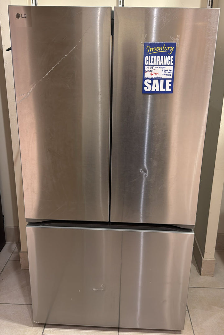 LG 36 in. 31.7 cu. ft. 3-Door French Door, Standard-Depth MAX Refrigerator LF32S6000S