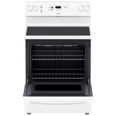 Moffat MCBS585DNWW Electric Range, 5 cu. ft. Capacity, 30 inch Exterior Width, 4 Burners, Storage Drawer, Manual Clean, 2,000 W Highest Element, White colour