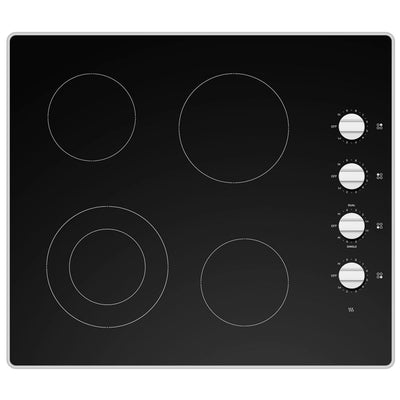 Moffat MCP2024DXBB Electric Cooktop, 24 inch Exterior Width, 4 Burners, 1,900 W Highest Element, Black colour