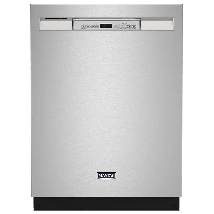 Maytag MDB4949SKZ Dishwasher, 24 inch Exterior Width, 50 dB Decibel Level, Full Console, Stainless Interior, 5 Wash Cycles, 14 Capacity (Place Settings), Hard Food Disposal, 2 Loading Racks, Stainless Steel colour