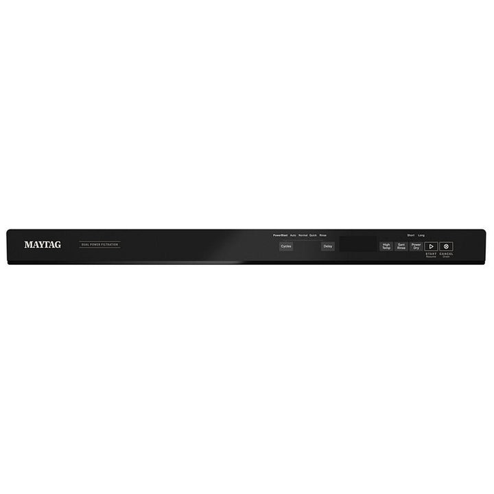 Maytag MDB8959SKB Dishwasher, 24 inch Exterior Width, 47 dB Decibel Level, Fully Integrated, Stainless Interior, 5 Wash Cycles, 15 Capacity (Place Settings), 3 Loading Racks, Black colour Ball Bearing Rack Glides