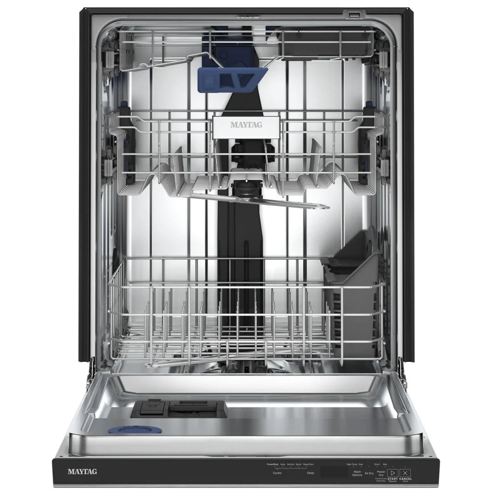 Maytag MDPS7024SZ Dishwasher, 24 inch Exterior Width, 47 dB Decibel Level, Fully Integrated, Stainless Interior, 5 Wash Cycles, 15 Capacity (Place Settings), 3 Loading Racks, FingerPrint Resistant Stainless Steel colour
