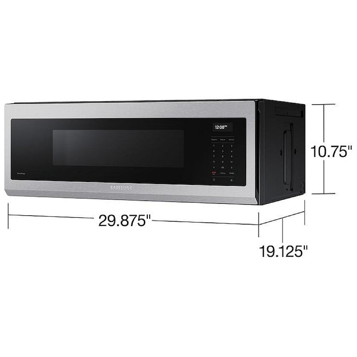 Samsung ME11A7710DS - ME11A7710DS/AC Over the Range Microwave, 30 inch Exterior Width, 1.1 cu. ft. Capacity, 550 CFM, 1,000 W Watts, LED, Stainless Steel colour