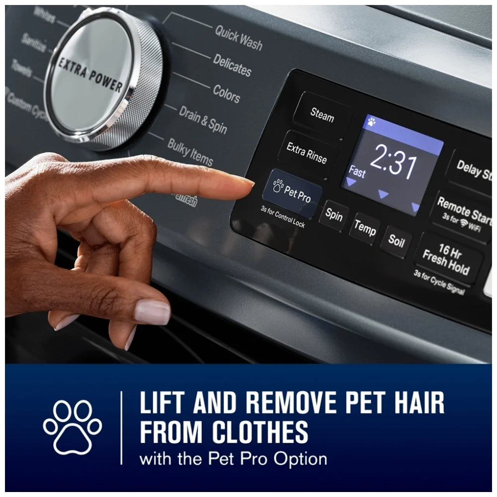Maytag MFW7020RF Front Load Washer, 27 inch Width, 5.8 cu. ft. Washer Capacity, 1,160 RPM Washer Spin Speed, 12 Wash Cycles, 5 Temperature Settings, Water Heater, Steam Clean, ENERGY STAR Certified, Wifi Enabled, Other colour