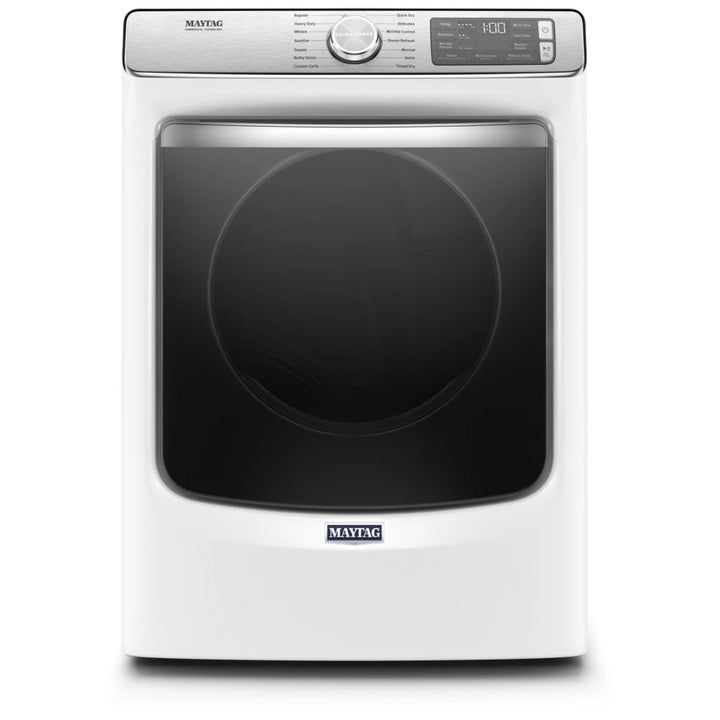 Maytag MGD8630HW Gas Dryer, 7.3 cu. ft. Dryer Capacity, 14 Dry Cycles, Steam Clean, 5 Temperature Settings, Vented, Stackable, Wifi Enabled, White colour