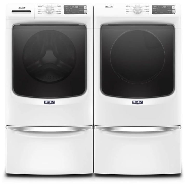 Maytag MHW6630HW Front Load Washer, 27 inch Width, 5.5 cu. ft. Washer Capacity, 1,200 RPM Washer Spin Speed, 12 Wash Cycles, 4 Temperature Settings, Water Heater, Steam Clean, ENERGY STAR Certified, White colour