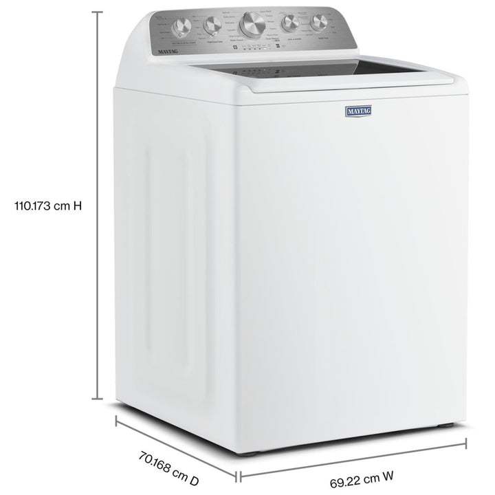 Maytag MTW5600RW Top Load Washer, 27 inch Width, 5.5 cu. ft. Washer Capacity, 750 RPM Washer Spin Speed, 11 Wash Cycles, 3 Temperature Settings, White colour