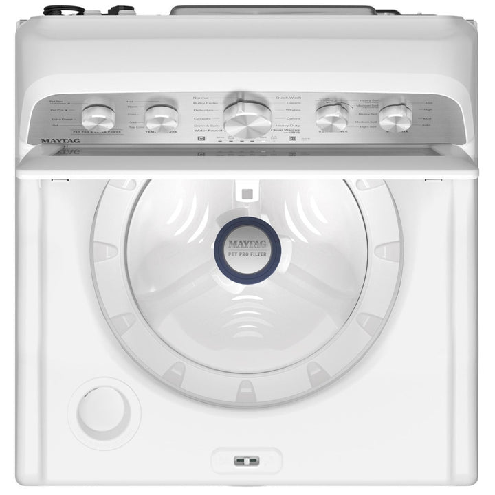 Maytag MTW5605RW Washer, 27 inch Width, 5.4 cu. ft. Washer Capacity, 11 Wash Cycles, 3 Temperature Settings, 750 RPM Washer Spin Speed, White colour