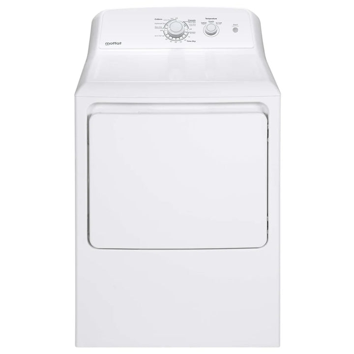 Moffat MTX22EBMRWW Electric Dryer, 6.2 cu. ft. Dryer Capacity, 3 Dry Cycles, 3 Temperature Settings, Vented, White colour