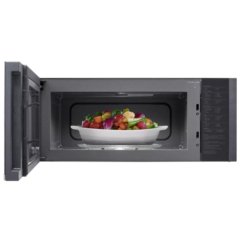 LG MVEF1337F Over the Range Microwave, 30 inch Exterior Width, 1.3 cu. ft. Capacity, 550 CFM, 1,000 W Watts, Stainless Steel Interior, LED, Stainless Steel color Low Profile