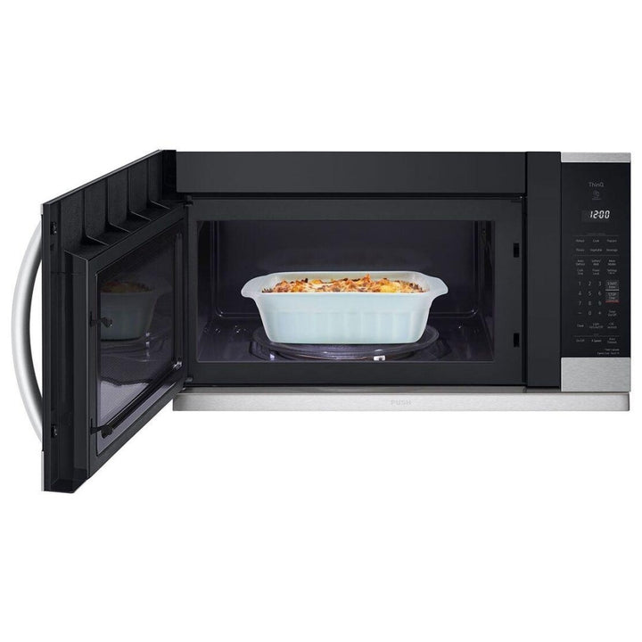 LG MVEL2125F Over the Range Microwave, 2.1 cu. ft. Capacity, 400 CFM, 900W Watts, LED, 30" Exterior Width, Stainless Steel colour