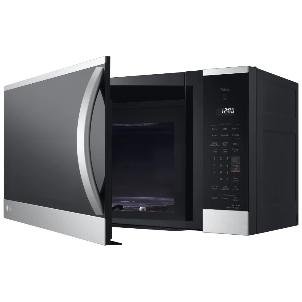 LG MVEM1825F Over the Range Microwave, 1.8 cu. ft. Capacity, 300 CFM, 1000W Watts, 30 inch Exterior Width, Stainless Steel colour