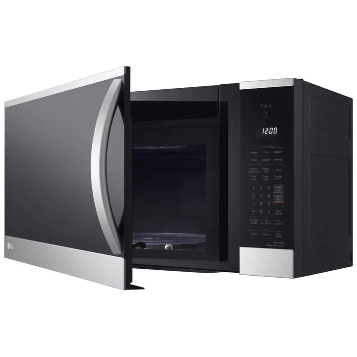 LG MVEM1825F Over the Range Microwave, 1.8 cu. ft. Capacity, 300 CFM, 1000W Watts, 30 inch Exterior Width, Stainless Steel colour