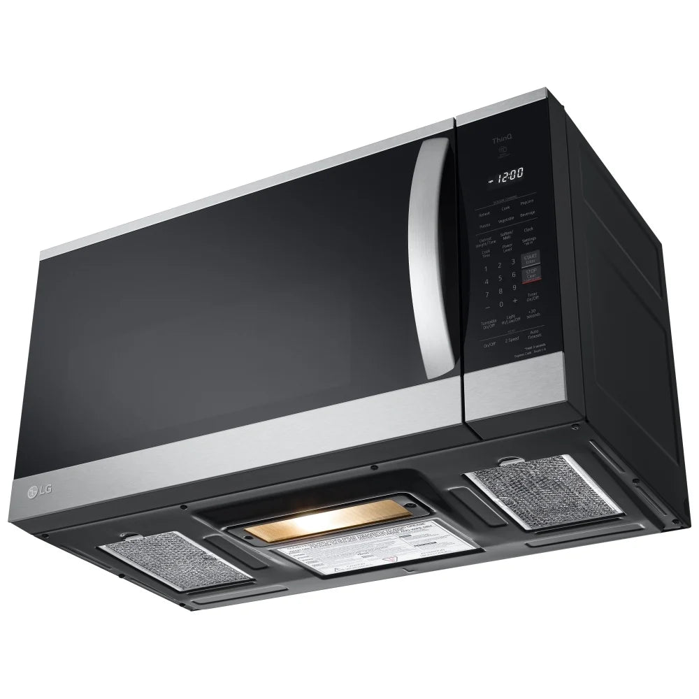 LG MVEM1825F Over the Range Microwave, 1.8 cu. ft. Capacity, 300 CFM, 1000W Watts, 30 inch Exterior Width, Stainless Steel colour