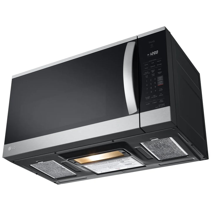 LG MVEM1825F Over the Range Microwave, 1.8 cu. ft. Capacity, 300 CFM, 1000W Watts, 30 inch Exterior Width, Stainless Steel colour
